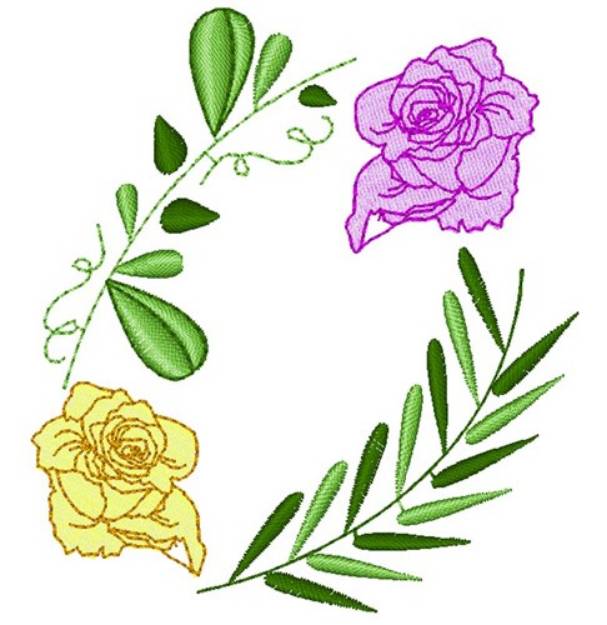 Picture of Wedding Florals Machine Embroidery Design