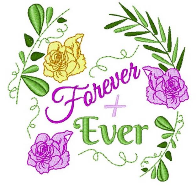 Picture of Wedding Florals Forever + Ever Machine Embroidery Design
