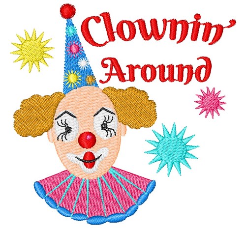 Clownin Around Machine Embroidery Design