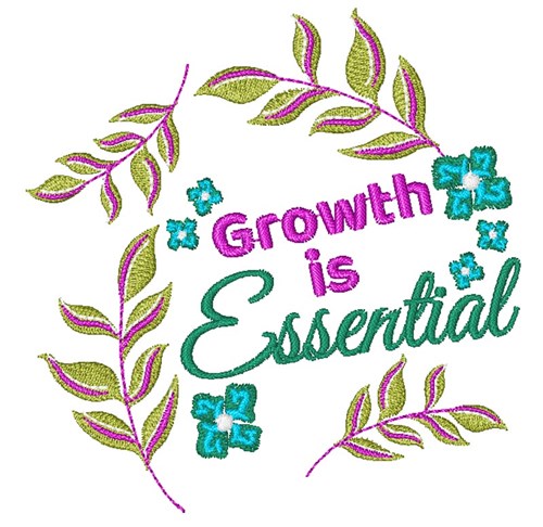 Florals Growth Is Essential Machine Embroidery Design