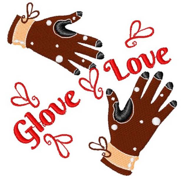 Picture of Glove Love Machine Embroidery Design