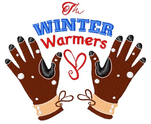 Glove The Winter Warmers Machine Embroidery Design
