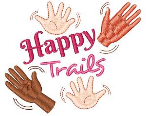 Picture of Good Bye Happy Trails Machine Embroidery Design
