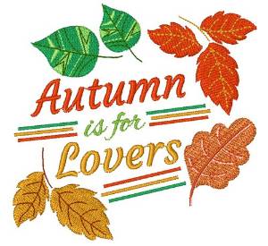 Picture of Autumn Is For Lovers Machine Embroidery Design