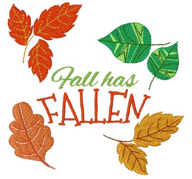 Picture of Fall Has Fallen Machine Embroidery Design