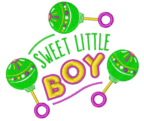 Sweet Little Boy Machine Embroidery Design