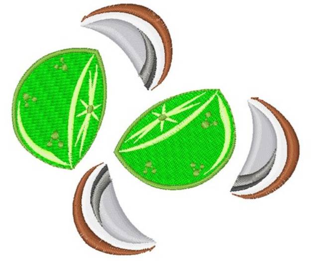 Picture of Lime Coconut Machine Embroidery Design