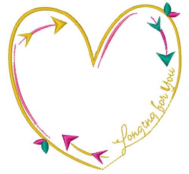 Picture of Longing For You Machine Embroidery Design