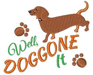 Picture of Well Doggone It Machine Embroidery Design