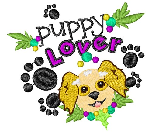 Puppy Lover Machine Embroidery Design
