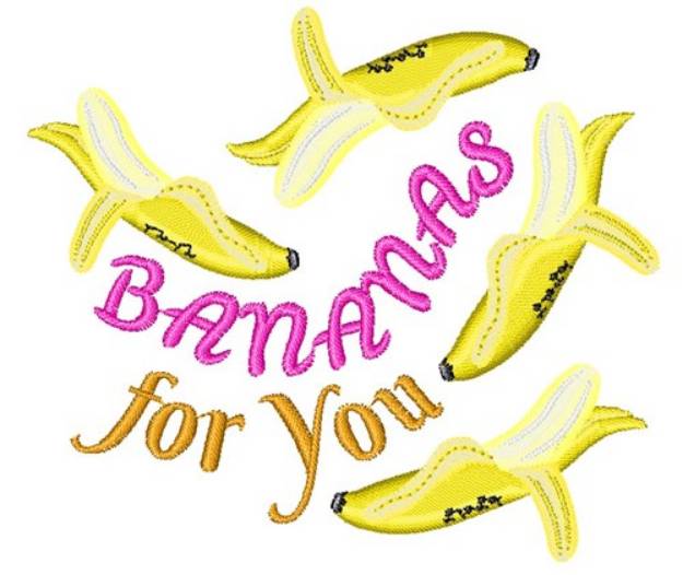 Picture of Bananas For You Machine Embroidery Design