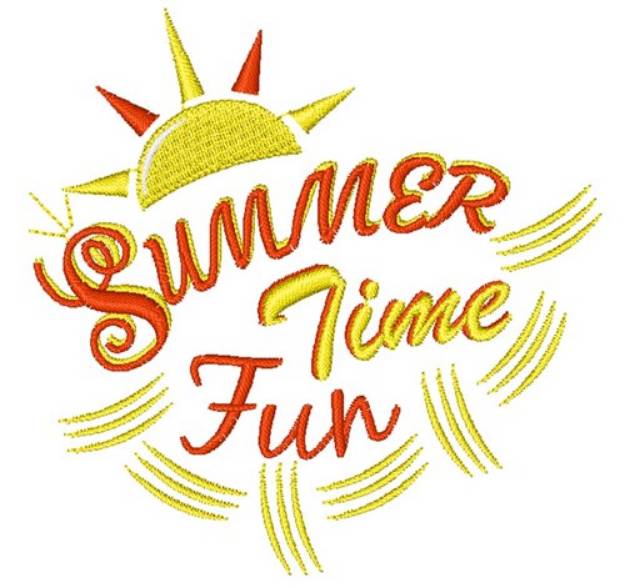 Picture of Summer Time Fun Machine Embroidery Design