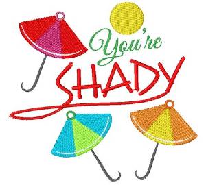 Picture of Umbrellas You re Shady Machine Embroidery Design