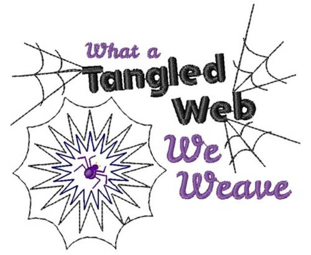 Picture of What A Tangled Web We Weave Machine Embroidery Design