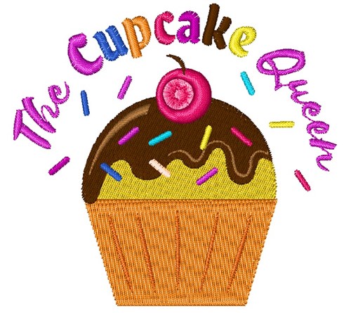 The Cupcake Queen Machine Embroidery Design