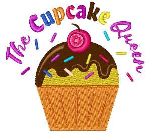 Picture of The Cupcake Queen Machine Embroidery Design