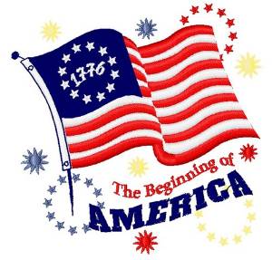 Picture of The Beginning Of America Machine Embroidery Design