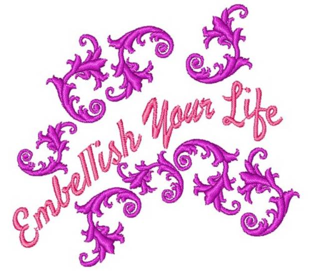 Picture of Fleur Embellish Your Life Machine Embroidery Design