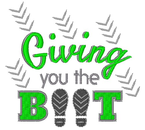 Giving You The Boot Machine Embroidery Design