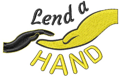 Lend A Hand Machine Embroidery Design