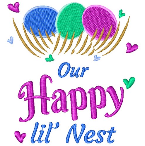 Our Happy Little Nest Machine Embroidery Design