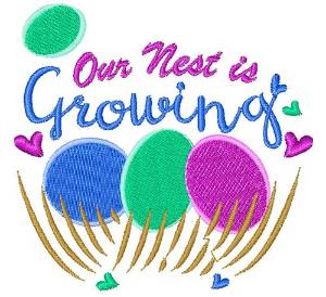 Picture of Our Nest Is Growing Machine Embroidery Design