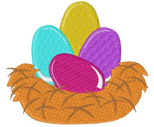 Picture of Nest Eggs Machine Embroidery Design