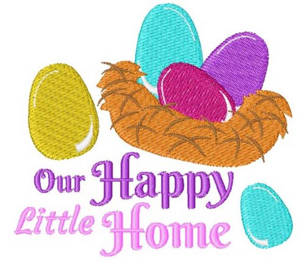 Picture of Our Happy Little Home Machine Embroidery Design