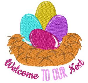 Picture of Welcome To Our Nest Machine Embroidery Design