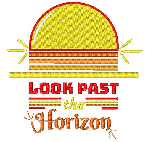 Look Past The Horizon Machine Embroidery Design