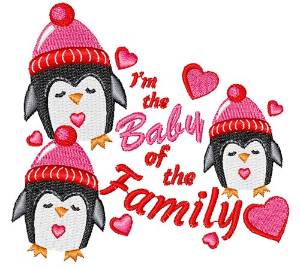 Picture of I m The Baby Of The Family Machine Embroidery Design
