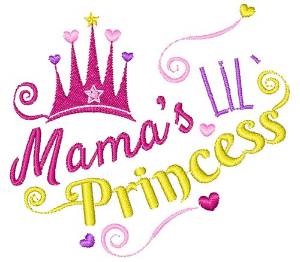 Picture of Mama s Lil Princess Machine Embroidery Design