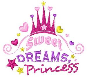 Picture of Sweet Dreams Princess Machine Embroidery Design