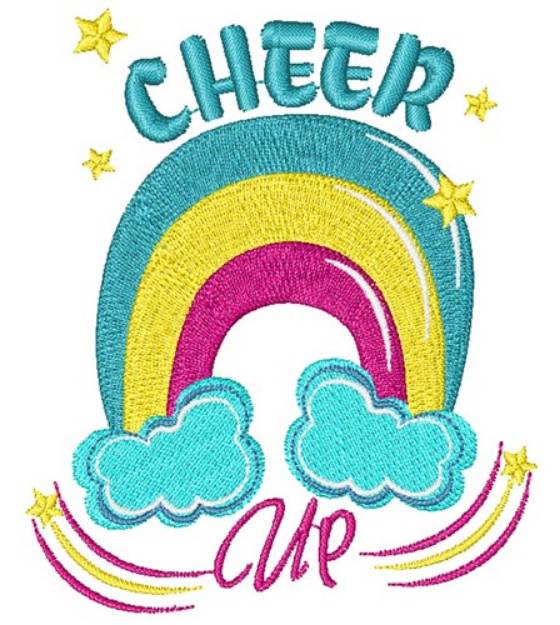 Picture of Rainbow Cheer Up Machine Embroidery Design