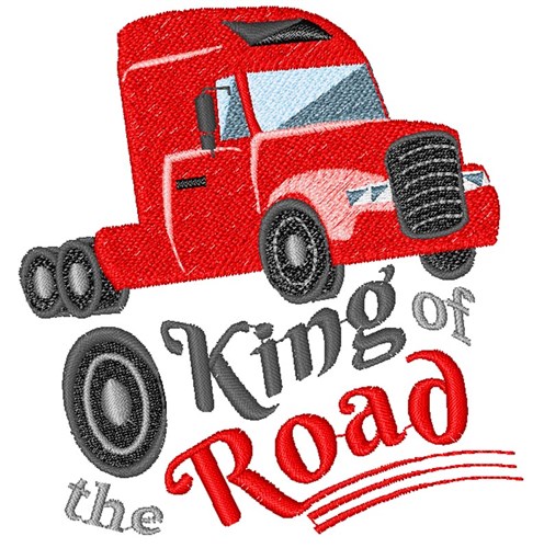 King Of The Road Machine Embroidery Design