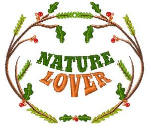 Picture of Woodlands Wreath Nature Lover Machine Embroidery Design