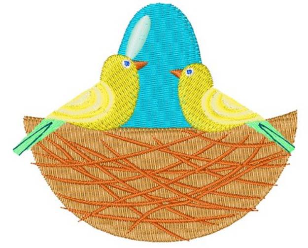 Picture of Bird s Nest Machine Embroidery Design