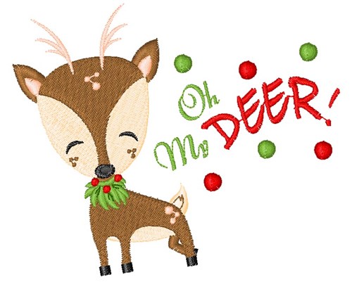 Oh My Deer Machine Embroidery Design