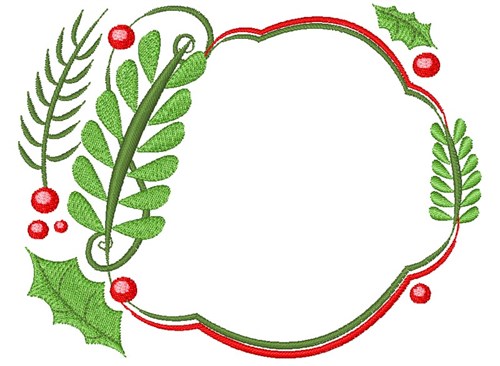 Holiday Border Machine Embroidery Design