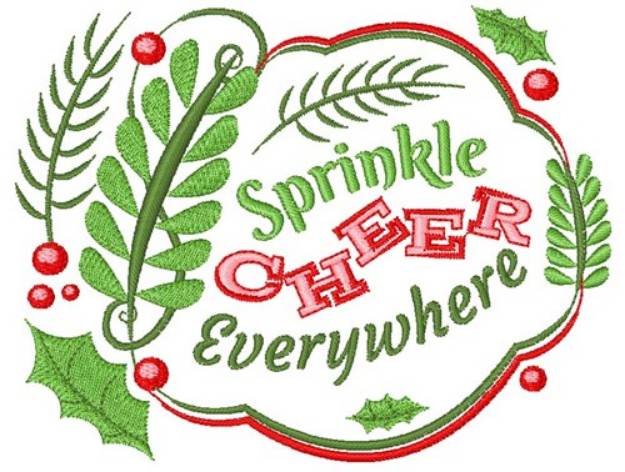 Picture of Sprinkle Cheer Everywhere Machine Embroidery Design