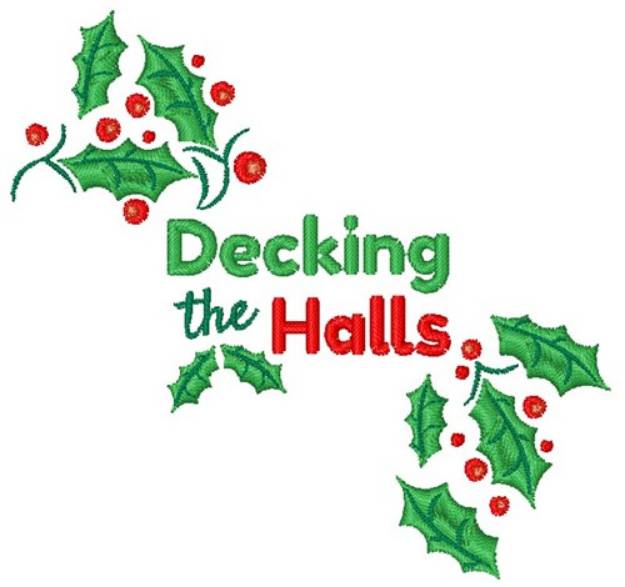 Picture of Decking The Halls Machine Embroidery Design