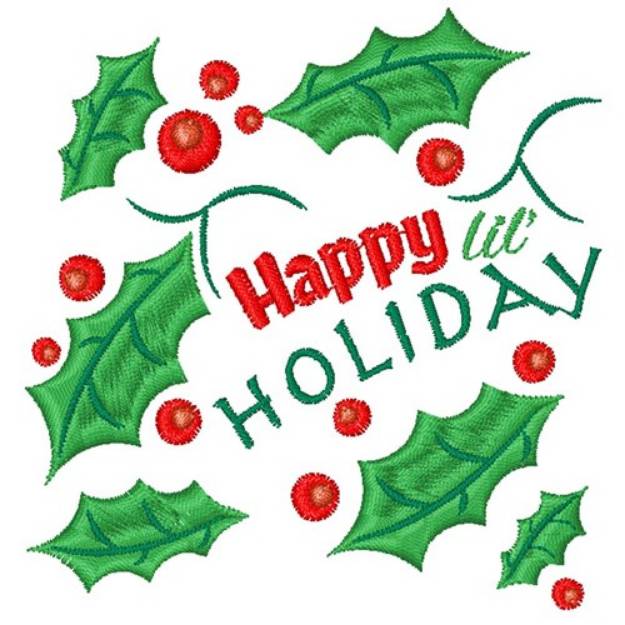 Picture of Happy Lil Holiday Machine Embroidery Design