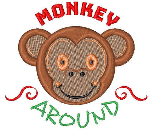 Monkey Around Machine Embroidery Design