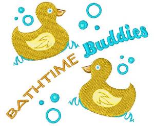 Picture of Bathtime Buddies Machine Embroidery Design