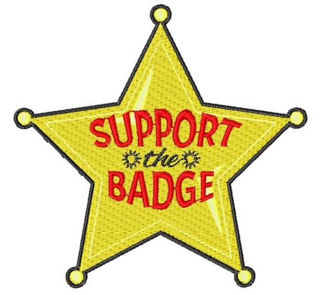 Picture of Support The Badge Machine Embroidery Design