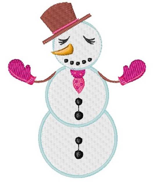 Picture of Snow Woman Machine Embroidery Design