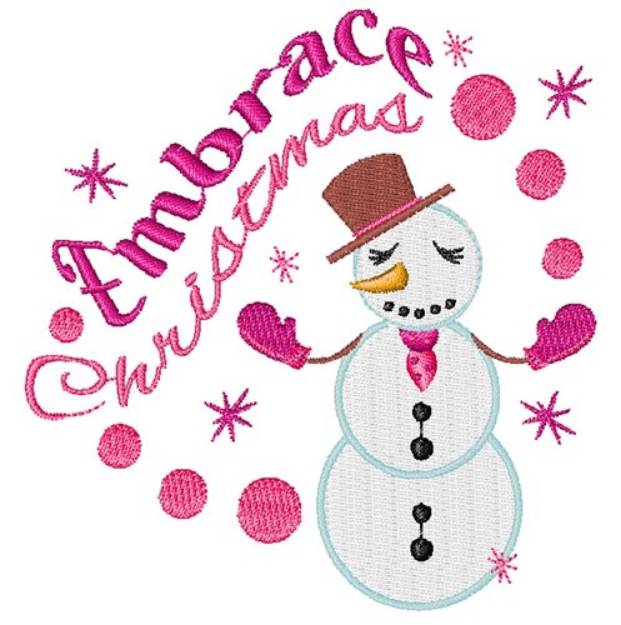 Picture of Embrace Christmas Machine Embroidery Design