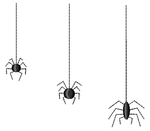 Halloween Spiders Machine Embroidery Design