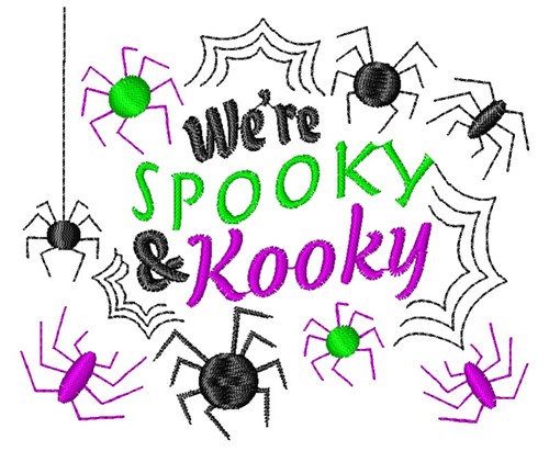 Were Spooky And Kooky Machine Embroidery Design