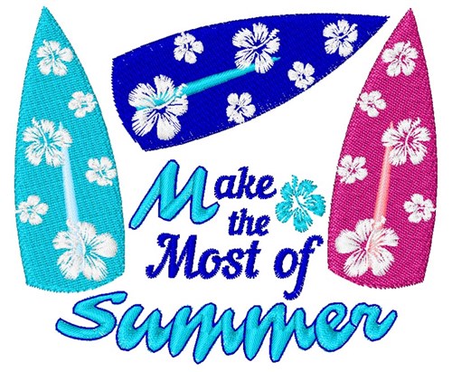 The Most Of Summer Machine Embroidery Design